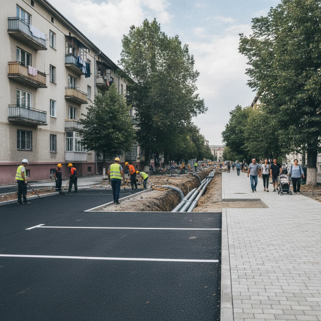16 parcări și trotuare modernizate în Precista