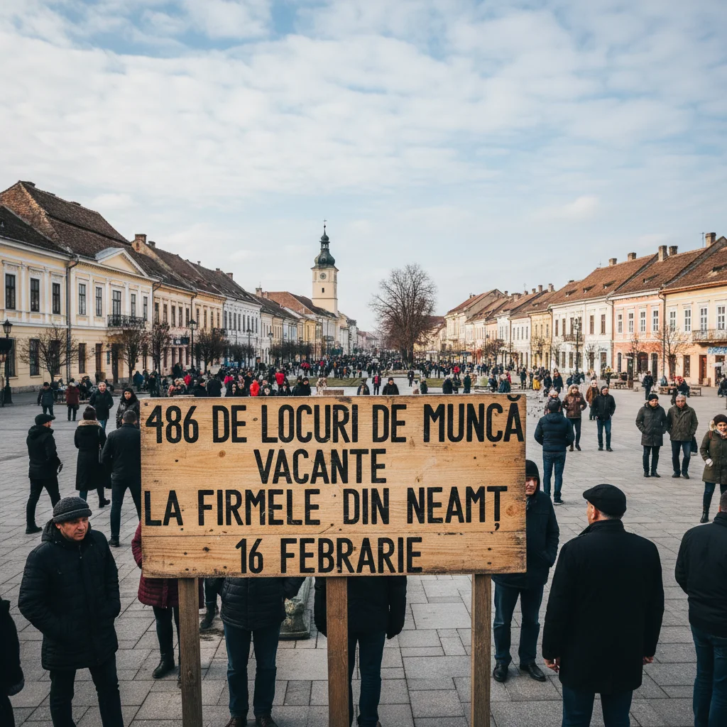 486 joburi disponibile în județul Neamț la companii locale (16 februarie)