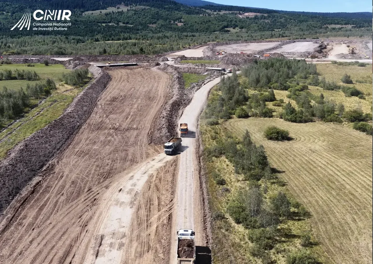 A8 spre Târgu Neamț: lotul 1D Joseni–Ditrău, 10% după o lună