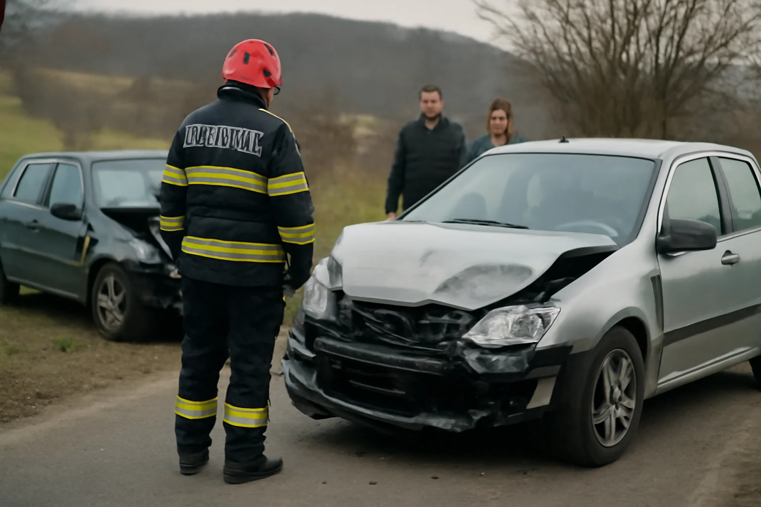 Accident rutier cu două autoturisme în comuna Pâncești, anunțat de ISU Neamț la Piatra Neamț
