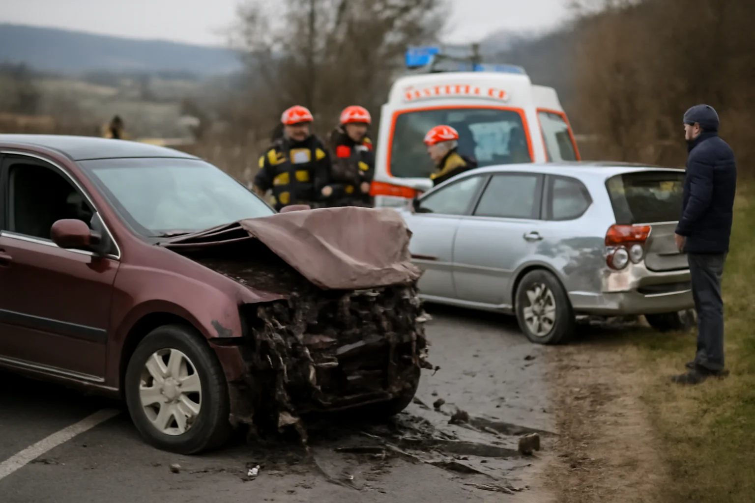 Accident rutier cu patru răniți pe DN 2–E85, anunțat de autorități în Piatra Neamț