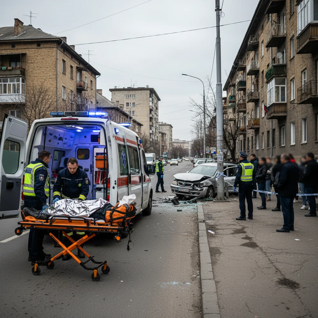 Accident rutier cu victimă pe strada Dimitrie Leonida din Piatra-Neamț