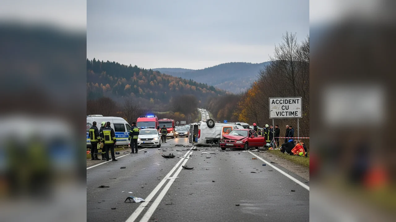 Accident rutier cu victime în Neamț – trafic blocat pe ambele sensuri (FOTO)