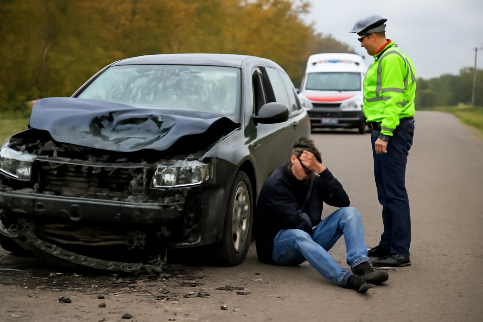 Accident rutier la Girov, lângă Piatra Neamț, un bărbat a ajuns la spital