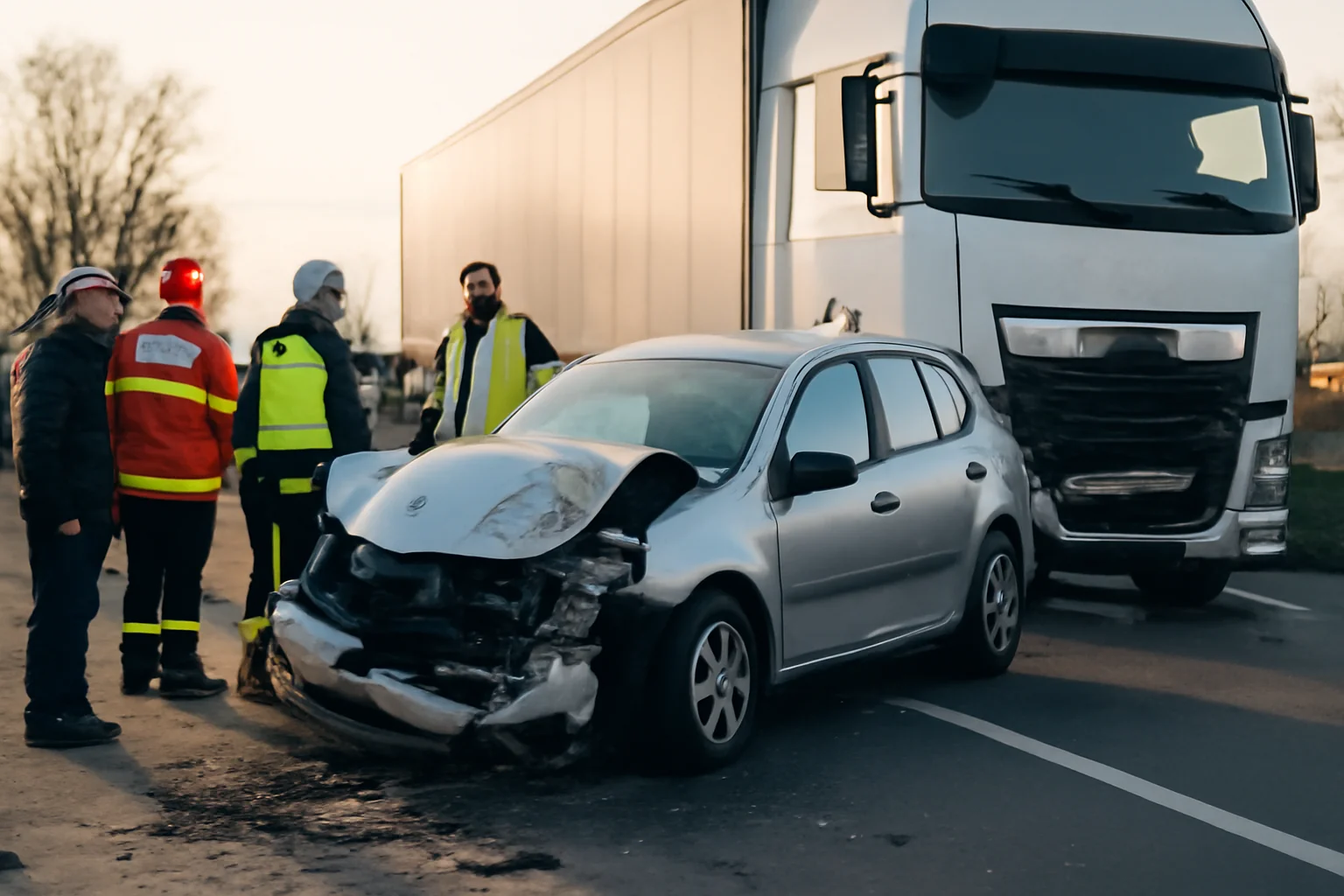 Accident Rutier pe E85 în Această Dimineață – Imagini de la Fața Locului (FOTO)