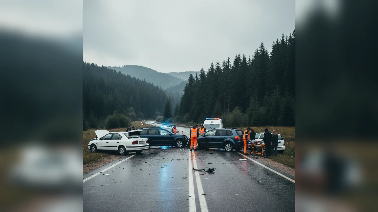 Accidente rutiere: cinci evenimente într-o zi în Neamț