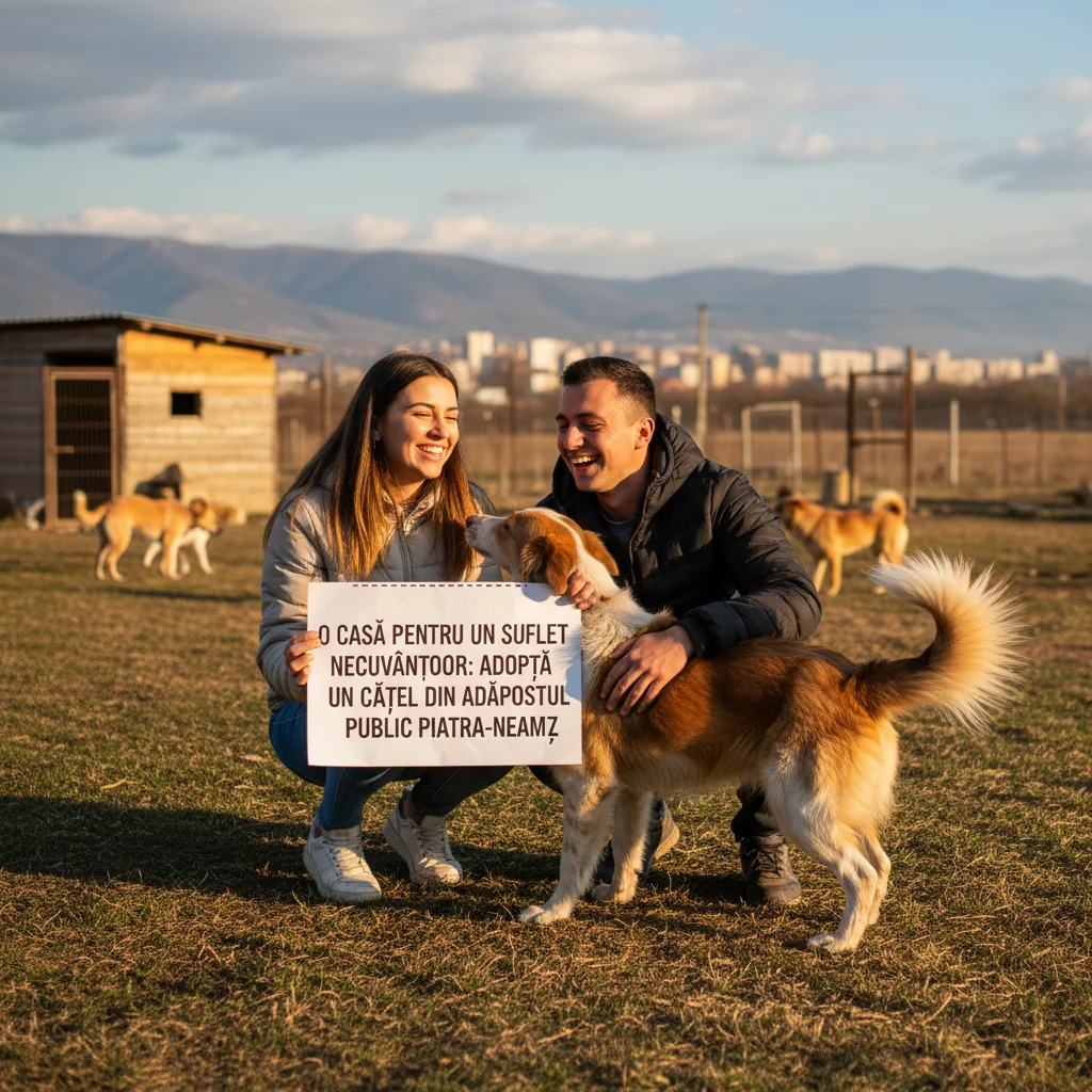 Adoptă un cățel din Adăpostul Public Piatra-Neamț – O casă pentru un suflet necuvântător