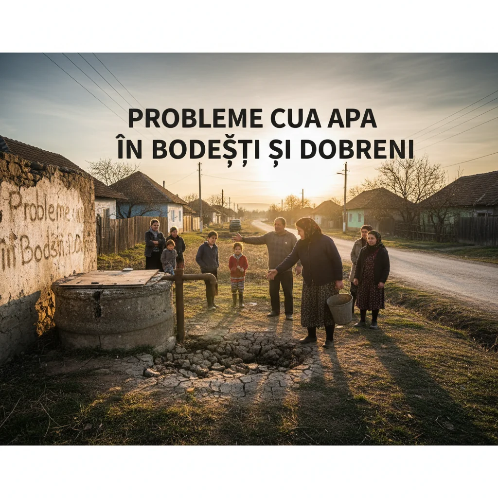 Avarii și probleme cu alimentarea cu apă în Bodești și Dobreni