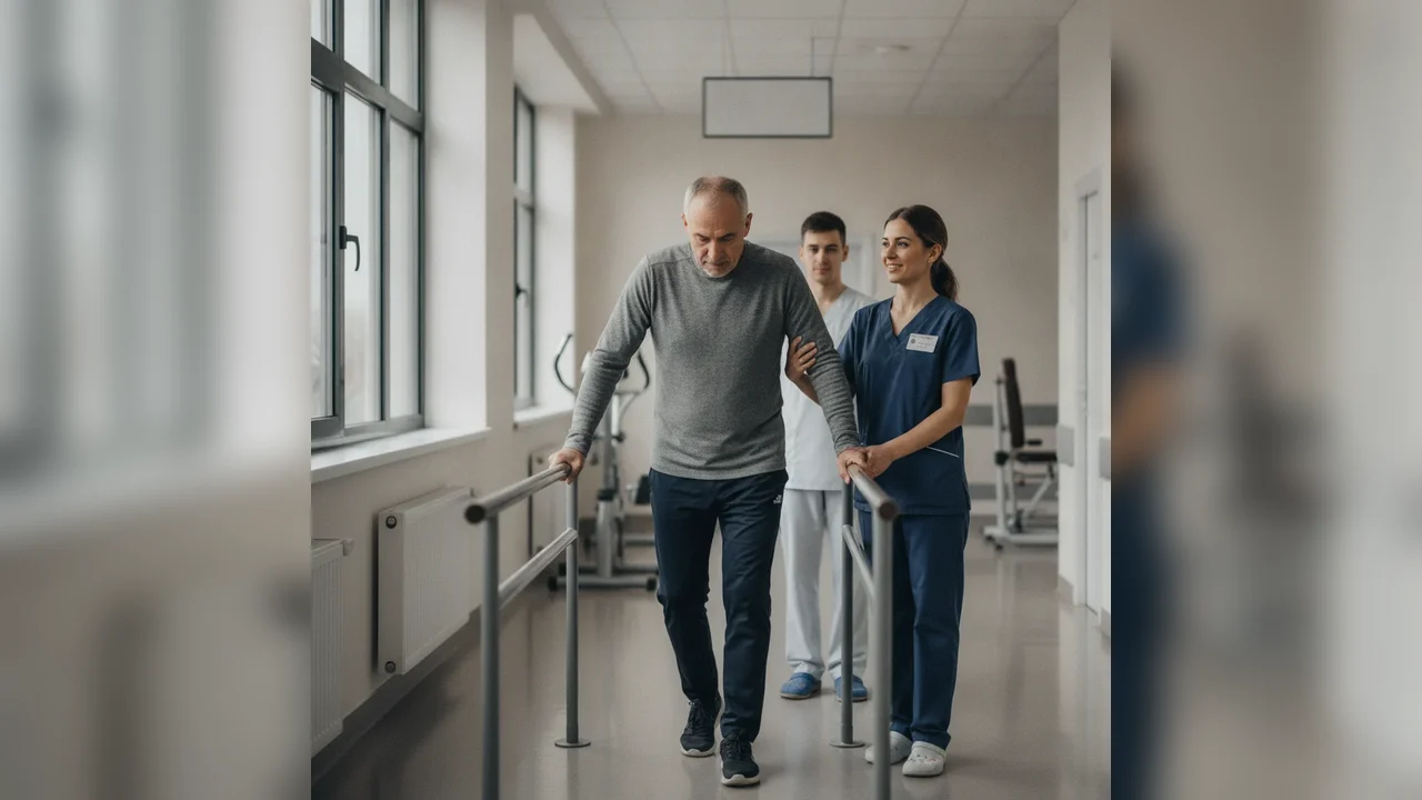 Bărbat din Alba, recuperare după AVC la Iași cu ajutorul roboticii