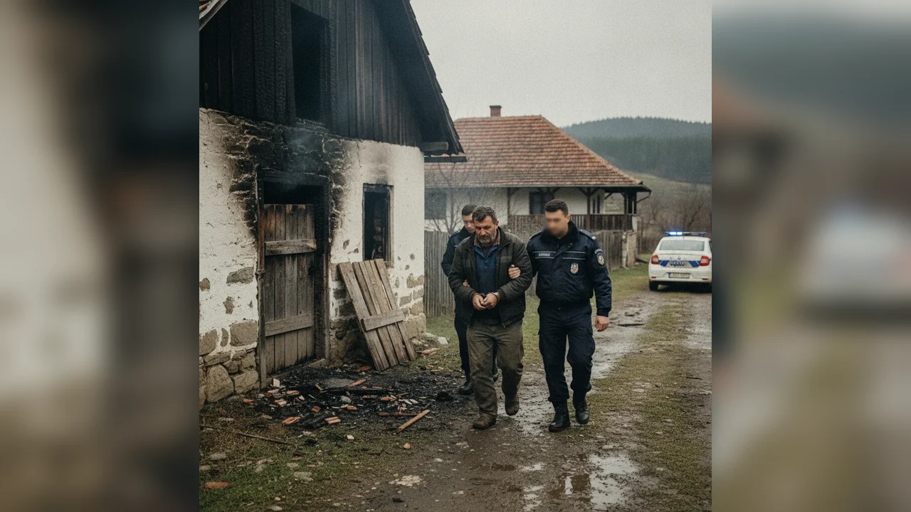 Bărbat din Români, Neamț, reținut după ce a vrut să incendieze o anexă
