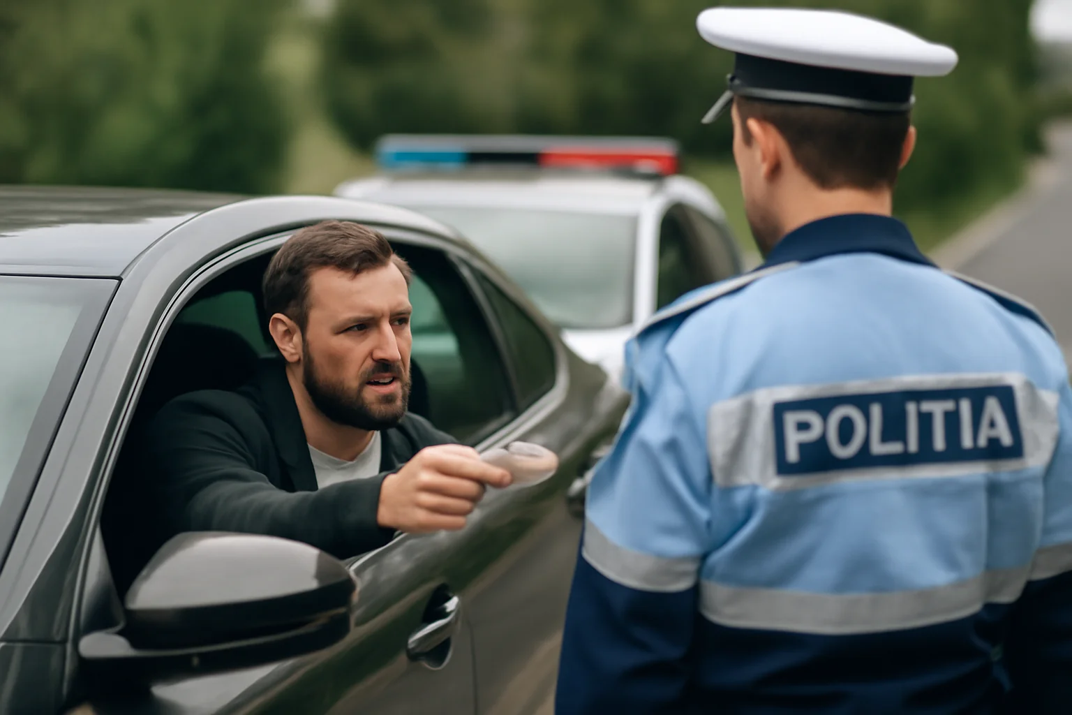 Bărbat prins în Neamț încercând să ofere șpagă polițiștilor în trafic