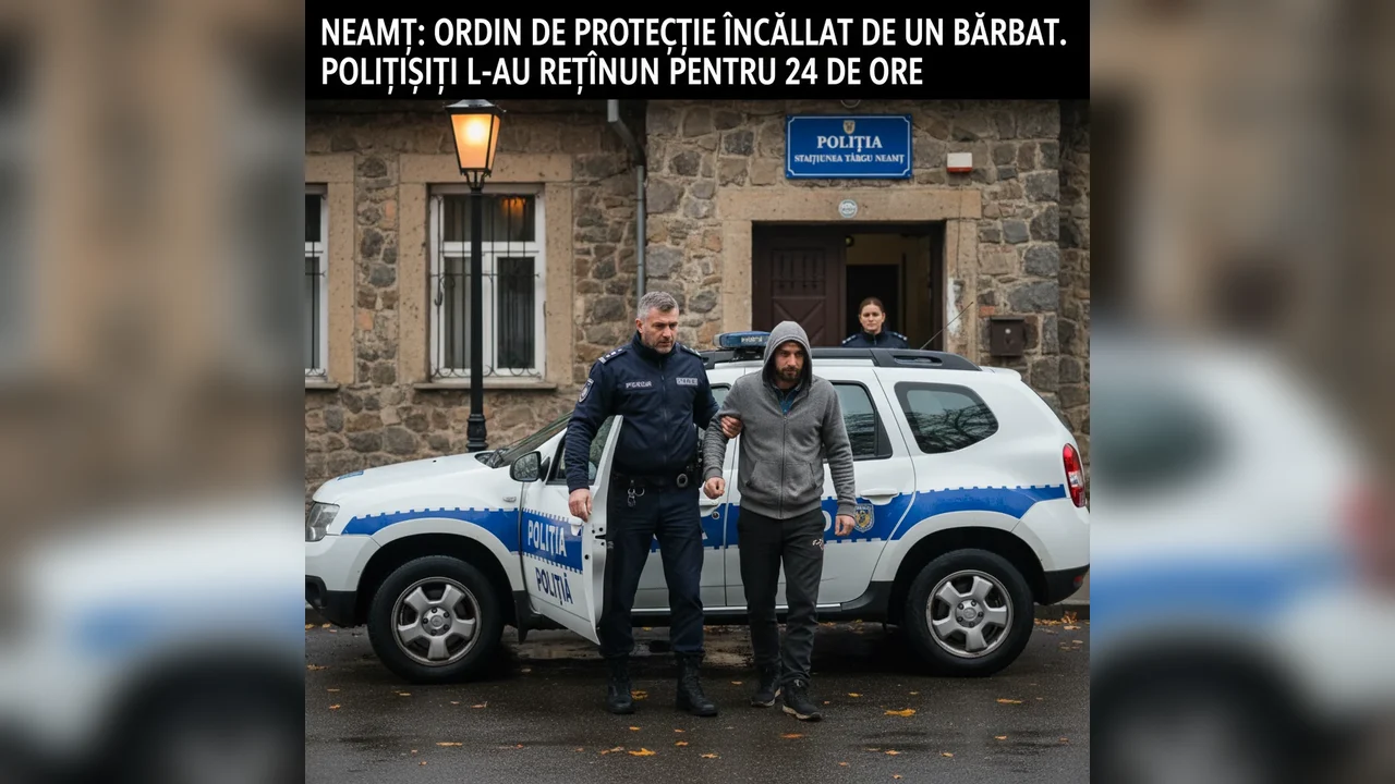 Bărbat reținut 24 de ore pentru încălcarea ordinului de protecție
