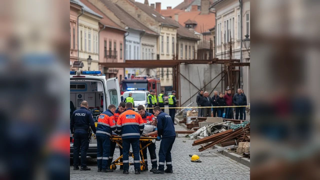 bărbat transportat de urgență la spital
