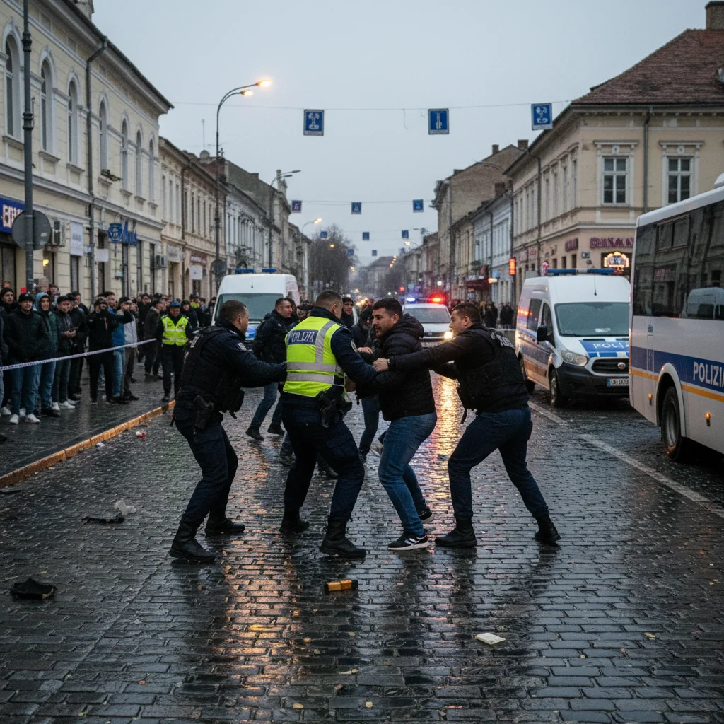 Bătaie de stradă în județul Neamț între mai mulți indivizi, poliția anunță rețineri (VIDEO)