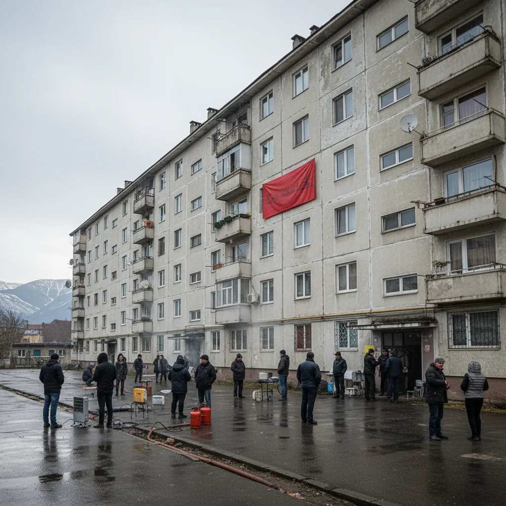Bloc din Piatra-Neamț fără gaz metan de șase zile: prefectul a convocat o ședință la fața locului