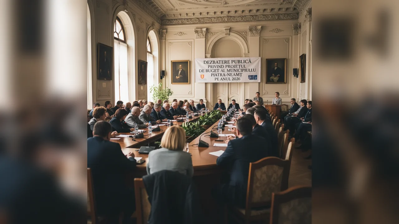 Bugetul Municipiului Piatra-Neamț pe 2026 va fi dezbătut public