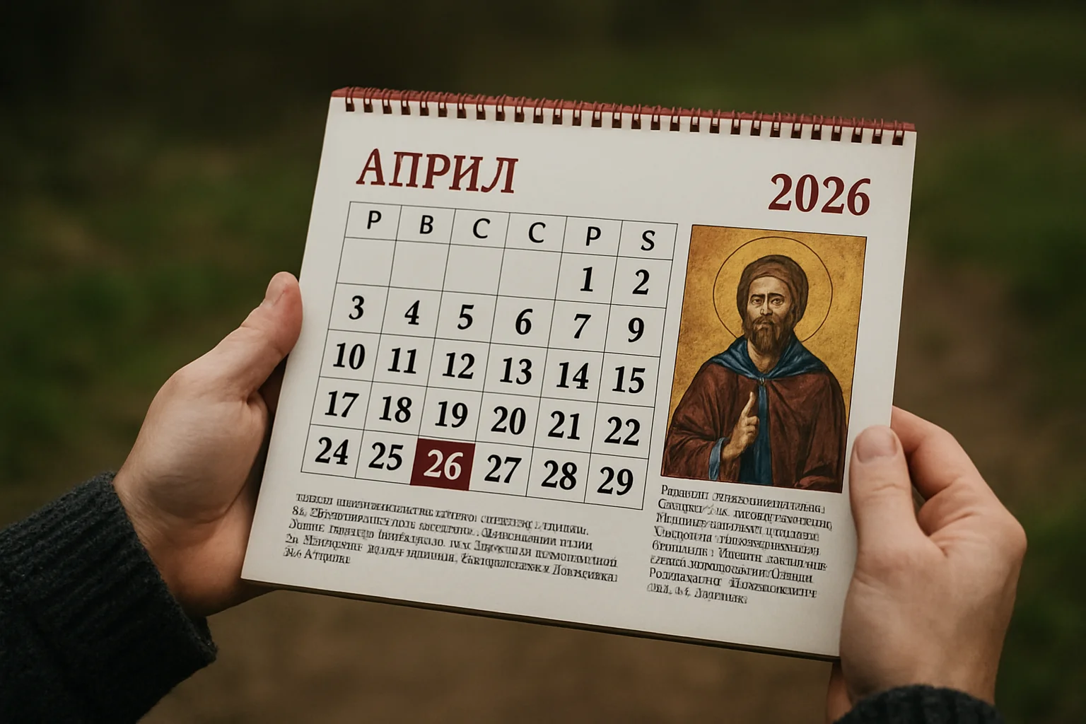 Calendar ortodox – 2026-04-25