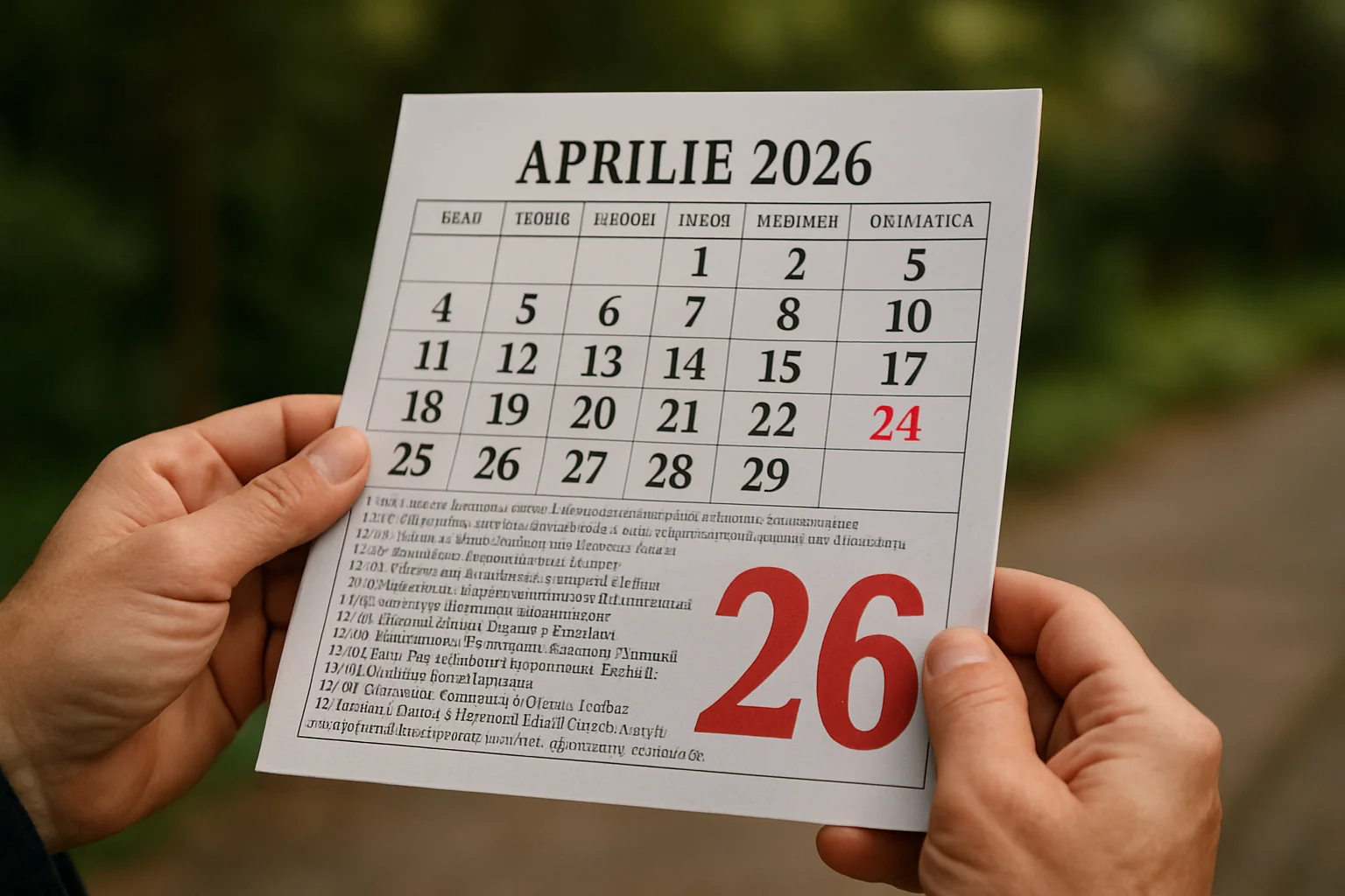 Calendar ortodox – 2026-04-26