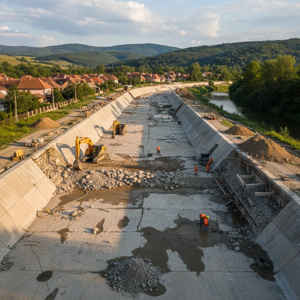 Canalul de irigații Piatra-Neamț–Racova, oprit provizoriu pentru ample lucrări de modernizare