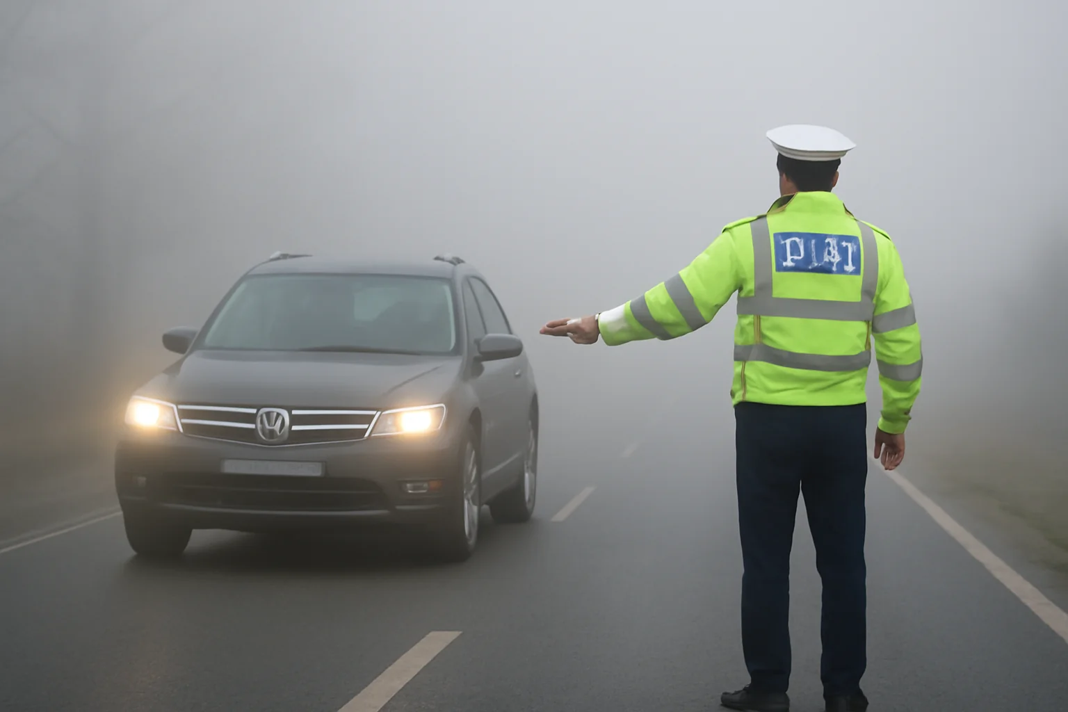 Ceață densă în județul Neamț: avertizare de trafic pentru șoferii din Piatra Neamț