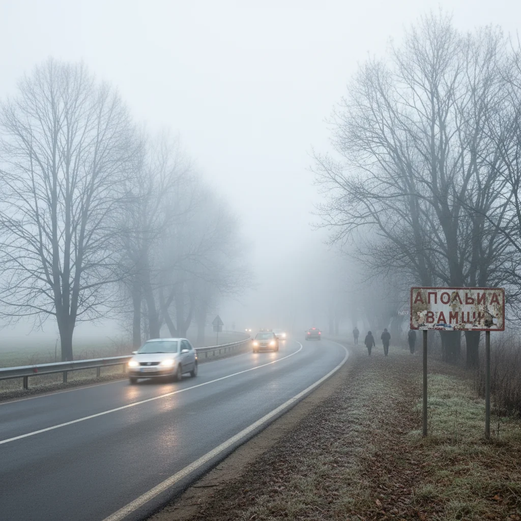 Ceață densă la Piatra Neamț: vizibilitate redusă pe șoselele din județul Neamț