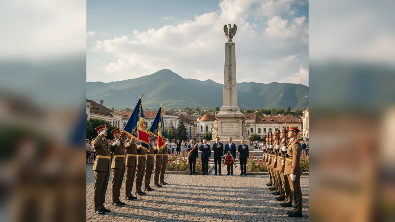 Ceremonie militară la Piatra-Neamț pentru Ziua Eroilor
