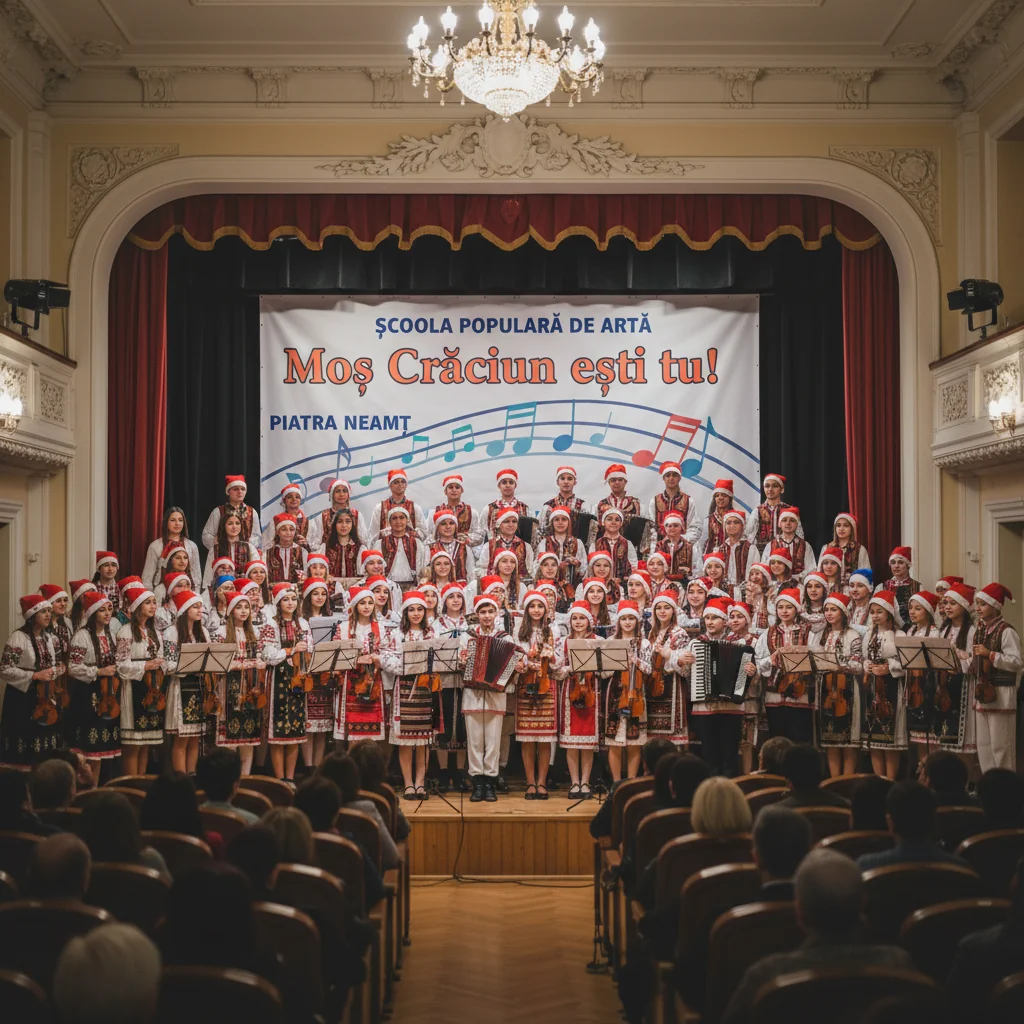 Concert de Crăciun Moș Crăciun ești tu! susținut de elevii Școlii Populare de Artă la Sala Calistrat Hogaș