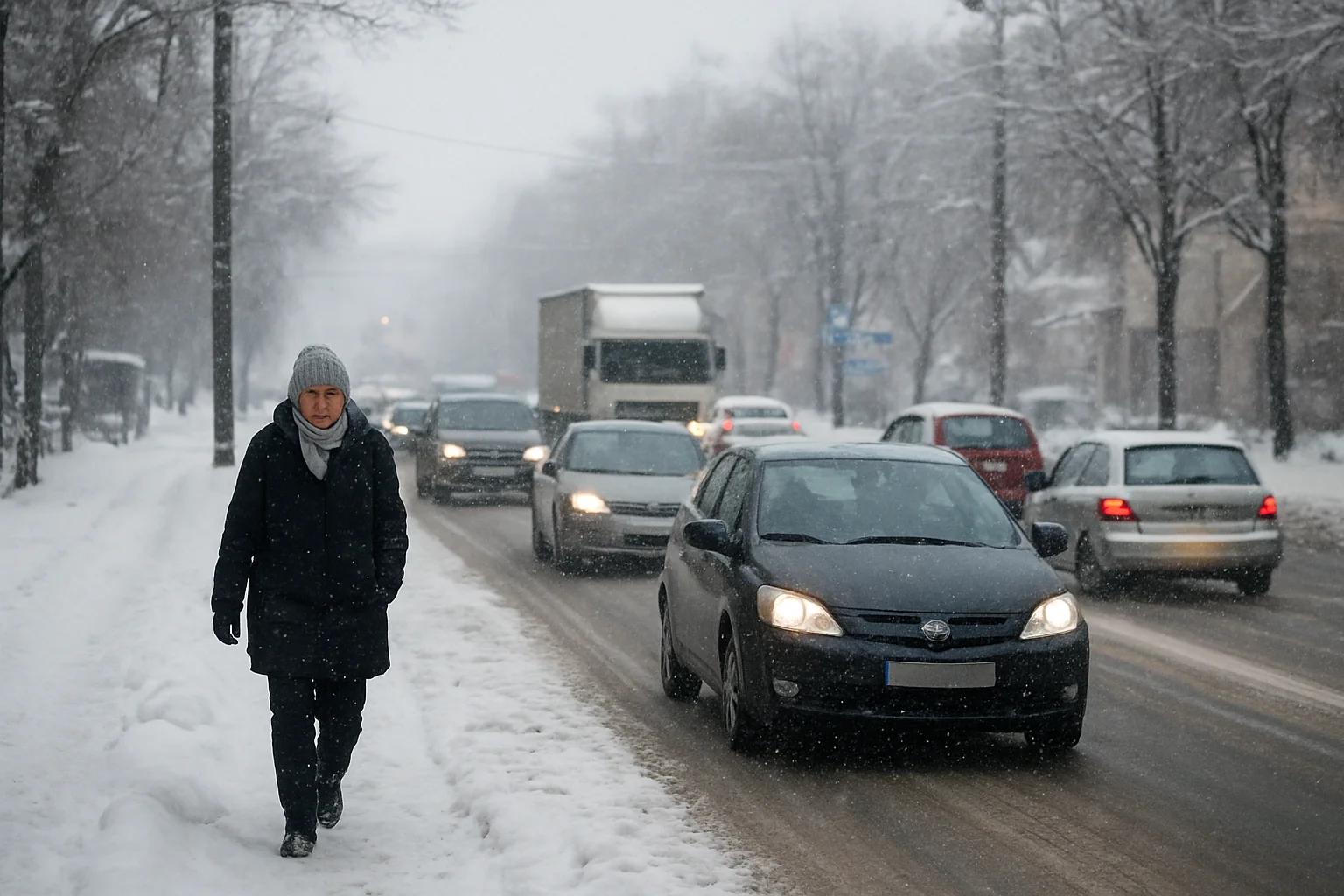 Condițiile meteo și trafic în Piatra Neamț – 24 ianuarie 2026
