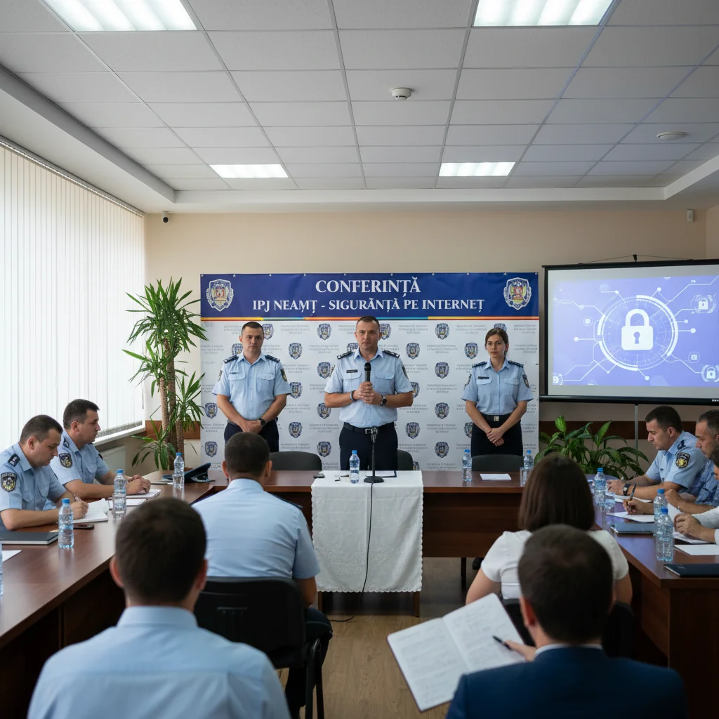 Conferință la Piatra-Neamț despre siguranța pe internet, organizată de IPJ Neamț