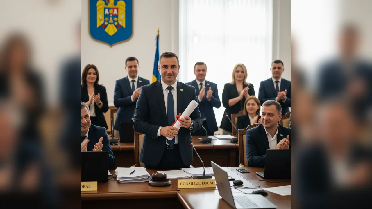 Consilierul local Burdulea Mugurel (AUR) aprobă proiectul de stimulente financiare pentru nou-născuți în Consiliul Local