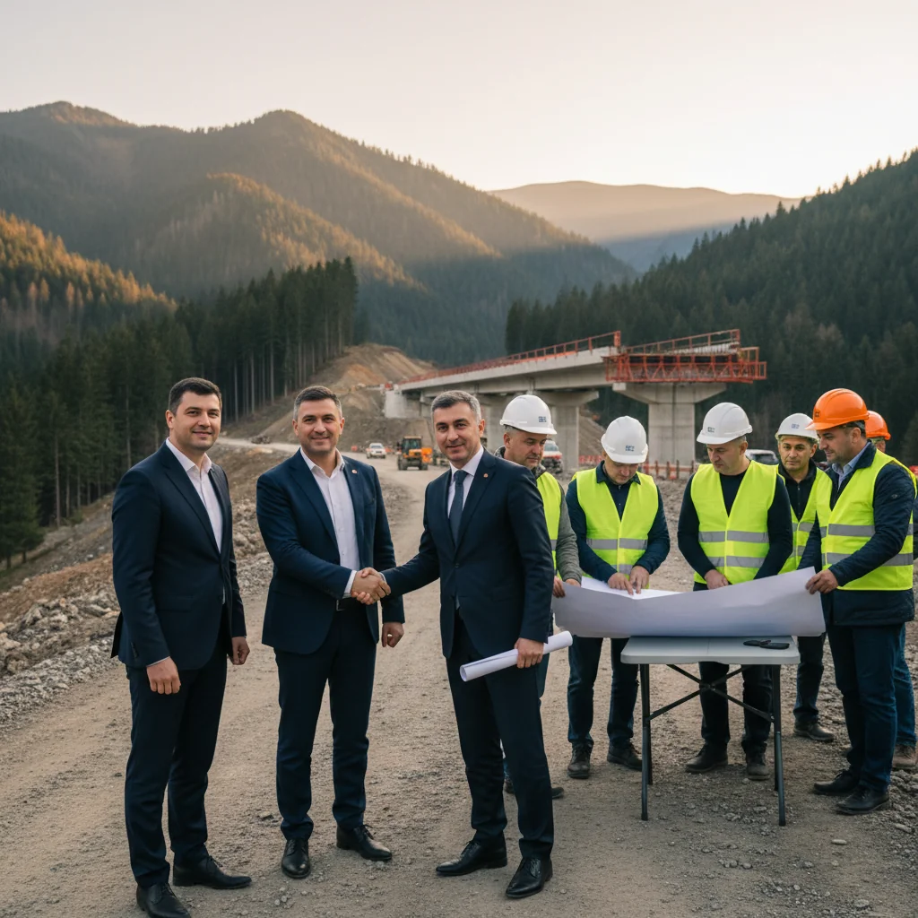 Contract atribuit pentru supervizarea lucrărilor pe Grințieș-Pipirig, cel mai dificil tronson al Autostrăzii Unirii A8