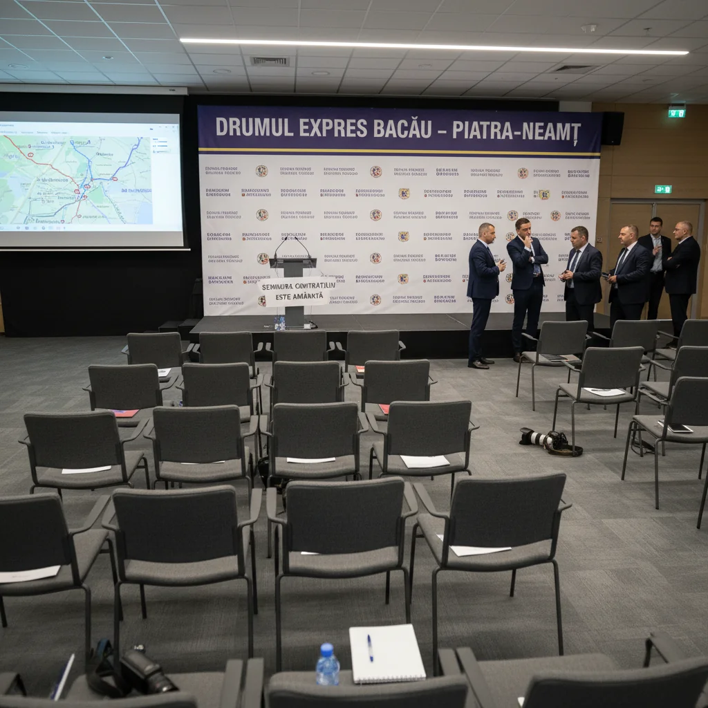 Contractul pentru drumul expres Bacău – Piatra‑Neamț, amânat: procedura contestată afectează proiectul de la Piatra Neamț