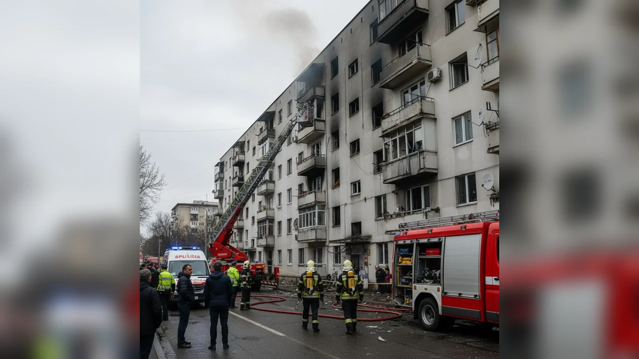 Deces în urma unui incendiu într-un apartament din Piatra-Neamț