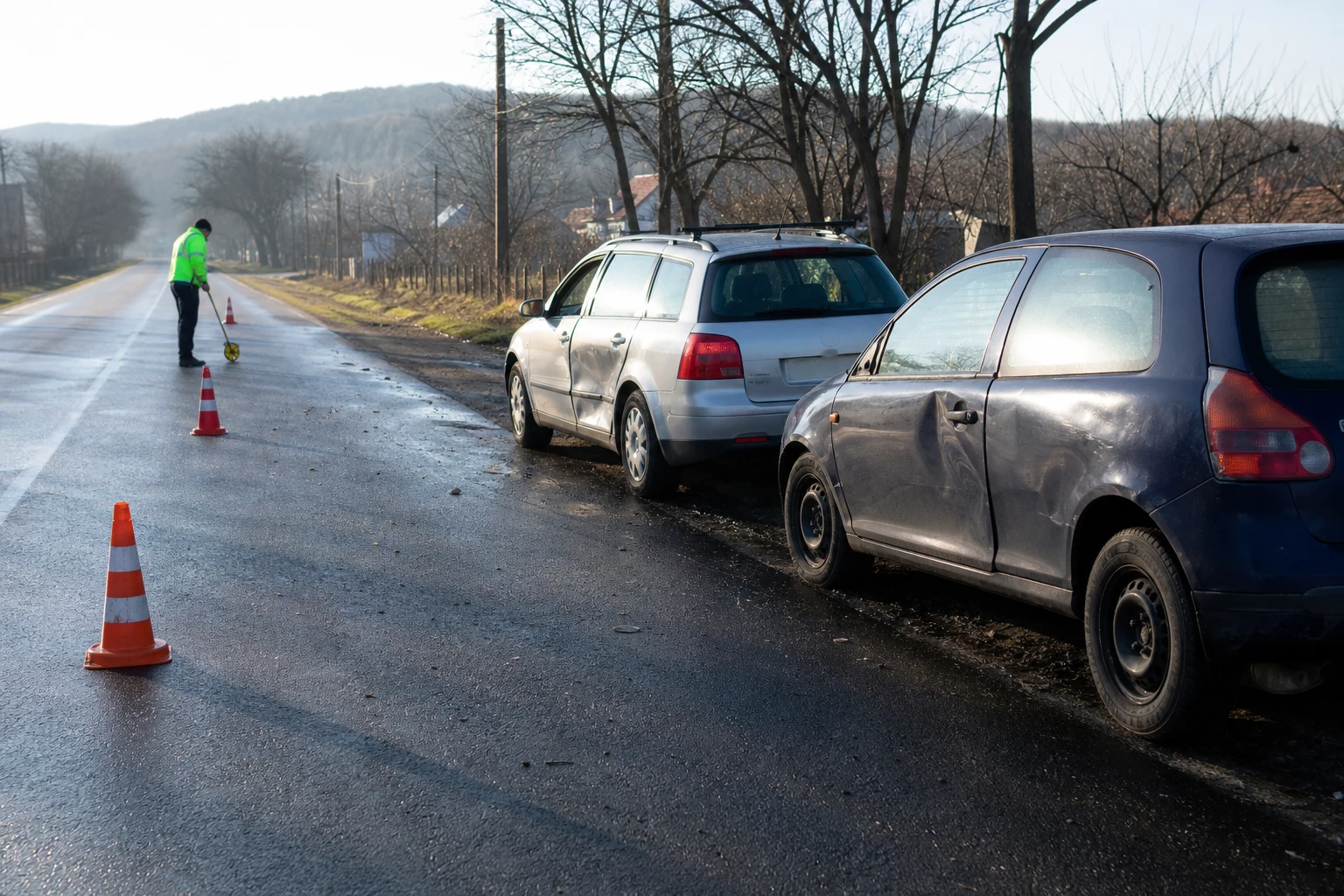 DN 15B lângă Târgu-Neamț: șofer de 68 de ani rănit