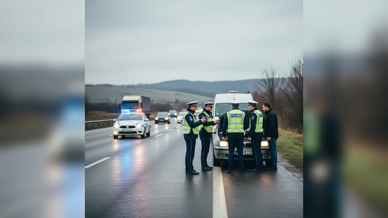 DN2, astăzi 13:00–17:00: polițiștii rutieri acționează în sistem RELEU