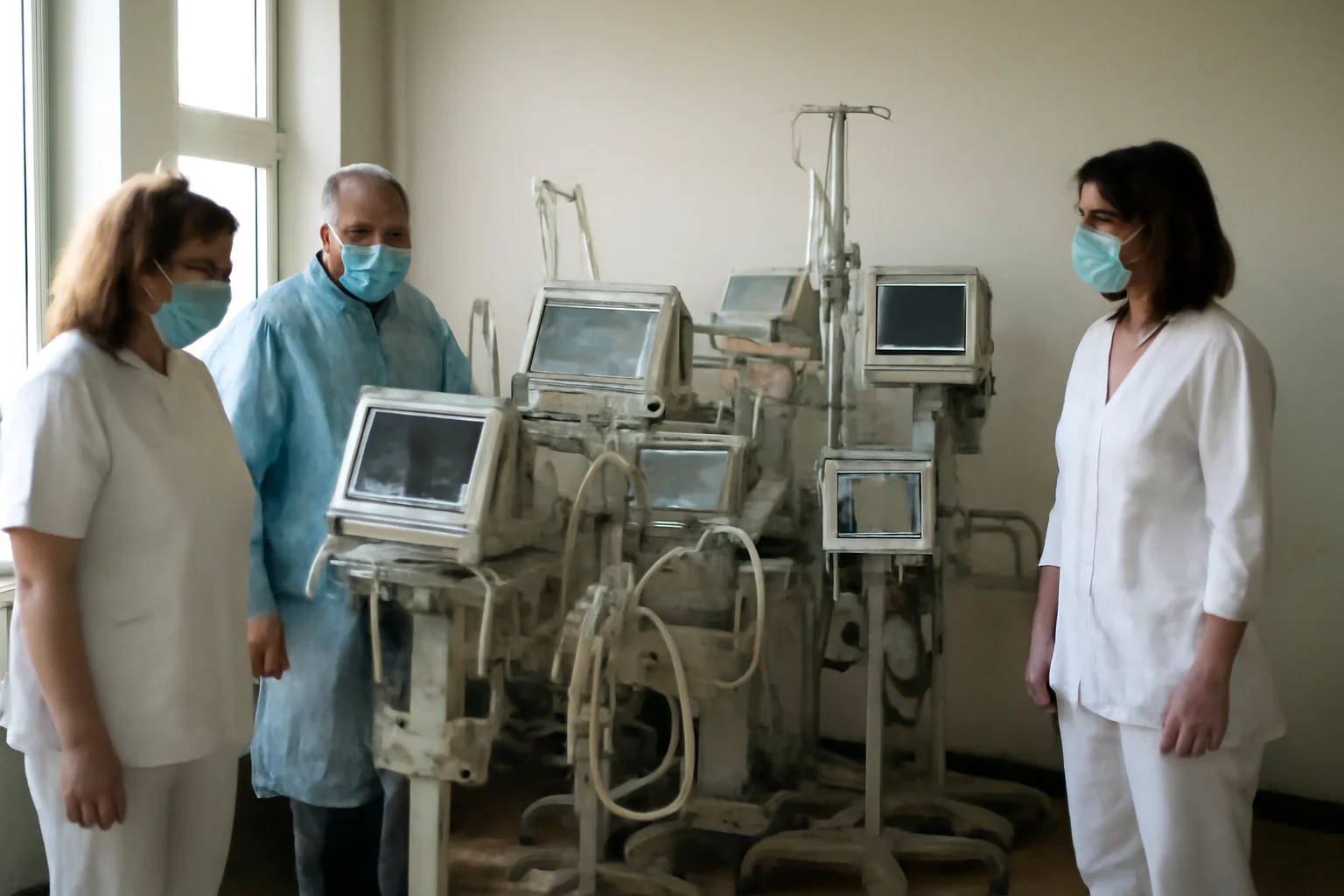 Echipamente pentru prevenirea infecțiilor, ținute în depozit la SJU Piatra-Neamț de aproximativ cinci ani