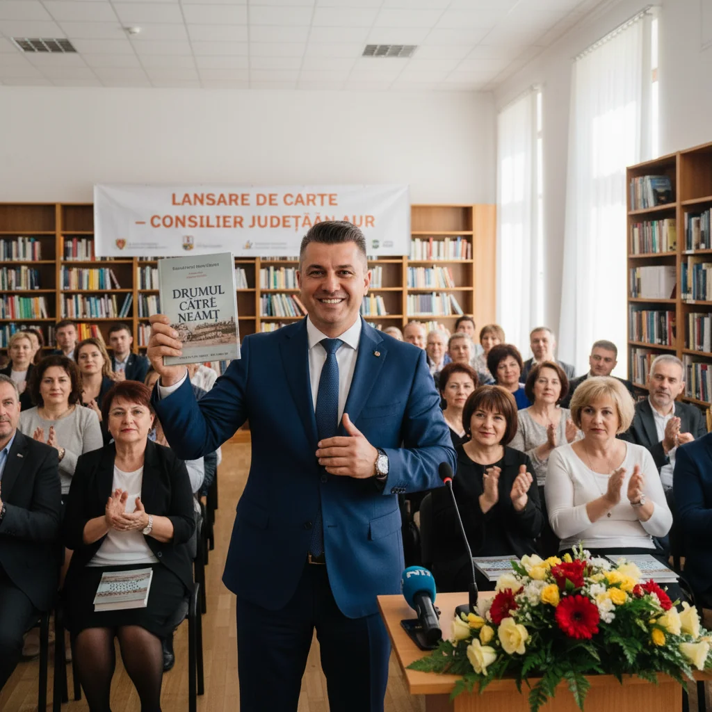 Eveniment editorial la Piatra Neamț: consilier județean AUR își lansează cartea la Biblioteca Județeană Neamț