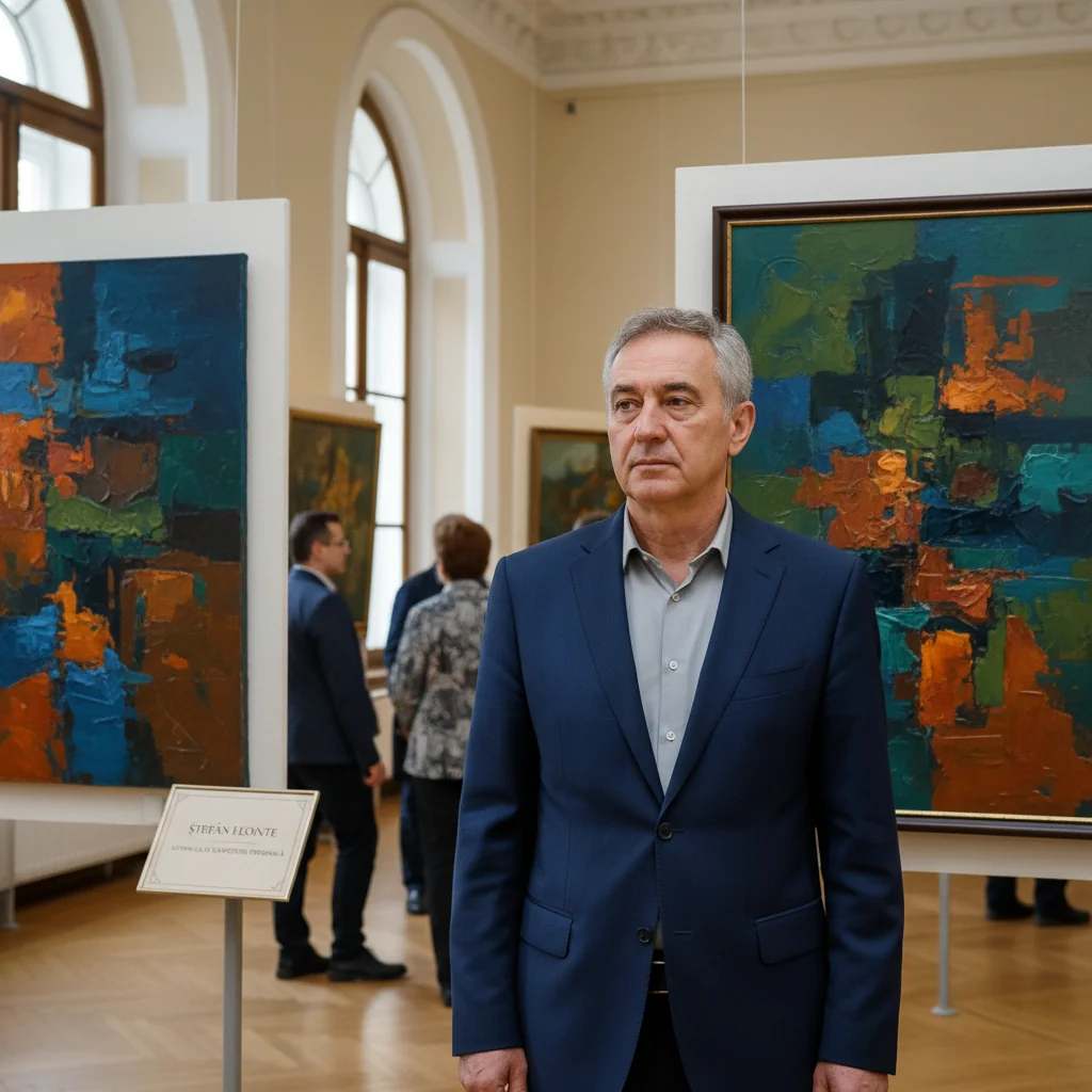 Expoziție solo semnată Ștefan Leonte, deschisă la Muzeul de Artă din Roman