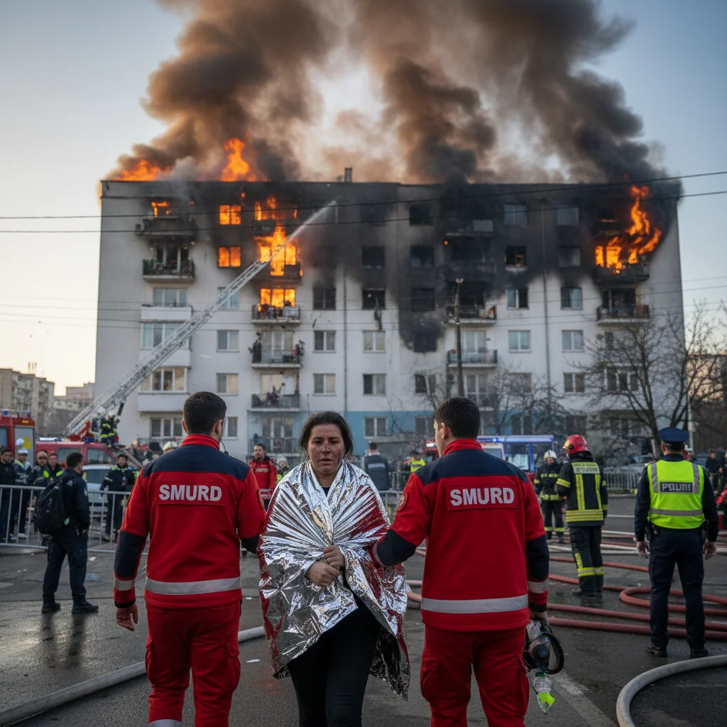 Femeie asistată de echipajul SMURD (FOTO)