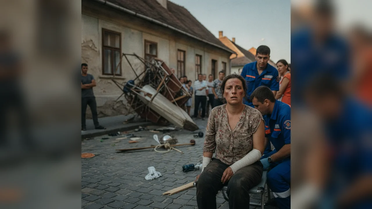 Femeie de 71 de ani, rănită în Piatra Neamț după ce s-a speriat de un palet
