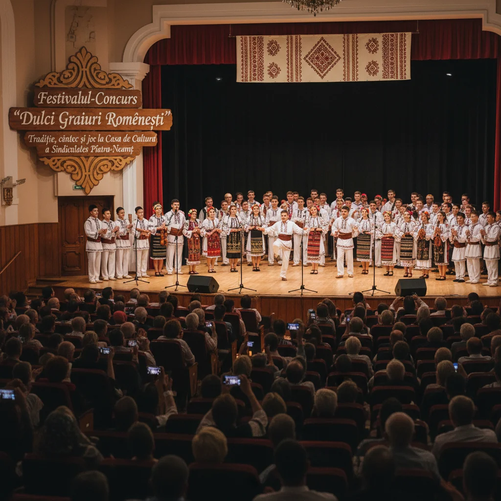 Festivalul-Concurs Dulci Graiuri Românești – Tradiții, Cântece și Dansuri Populare la Casa de Cultură a Sindicatelor Piatra-Neamț
