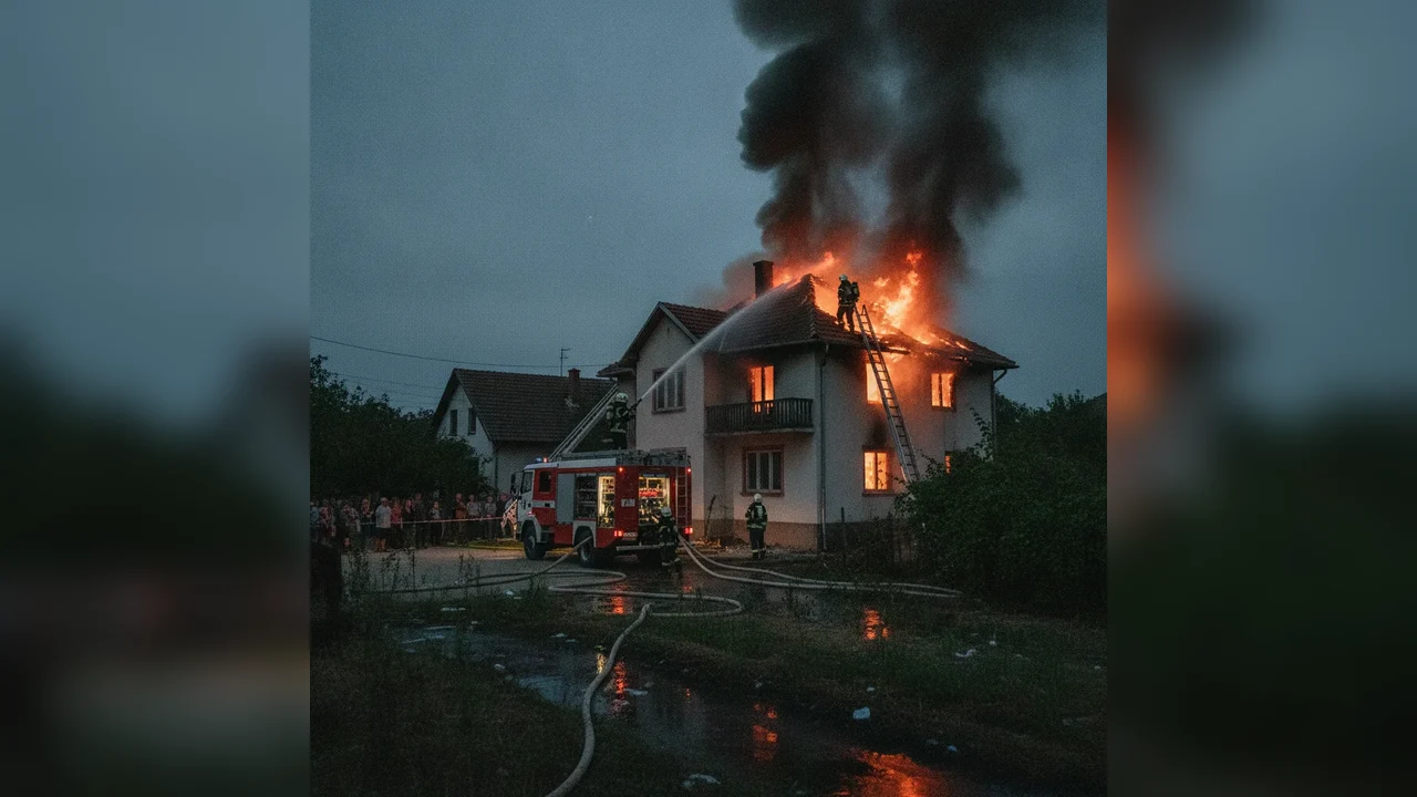 Incendiu în Pângărați: Anexă afectată, fără victime
