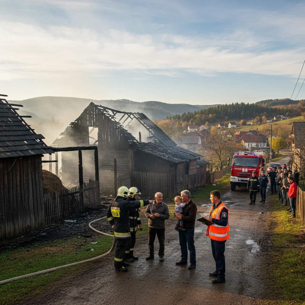 Incendiu la o anexă gospodărească în Neamț – Recomandările ISU pentru prevenire