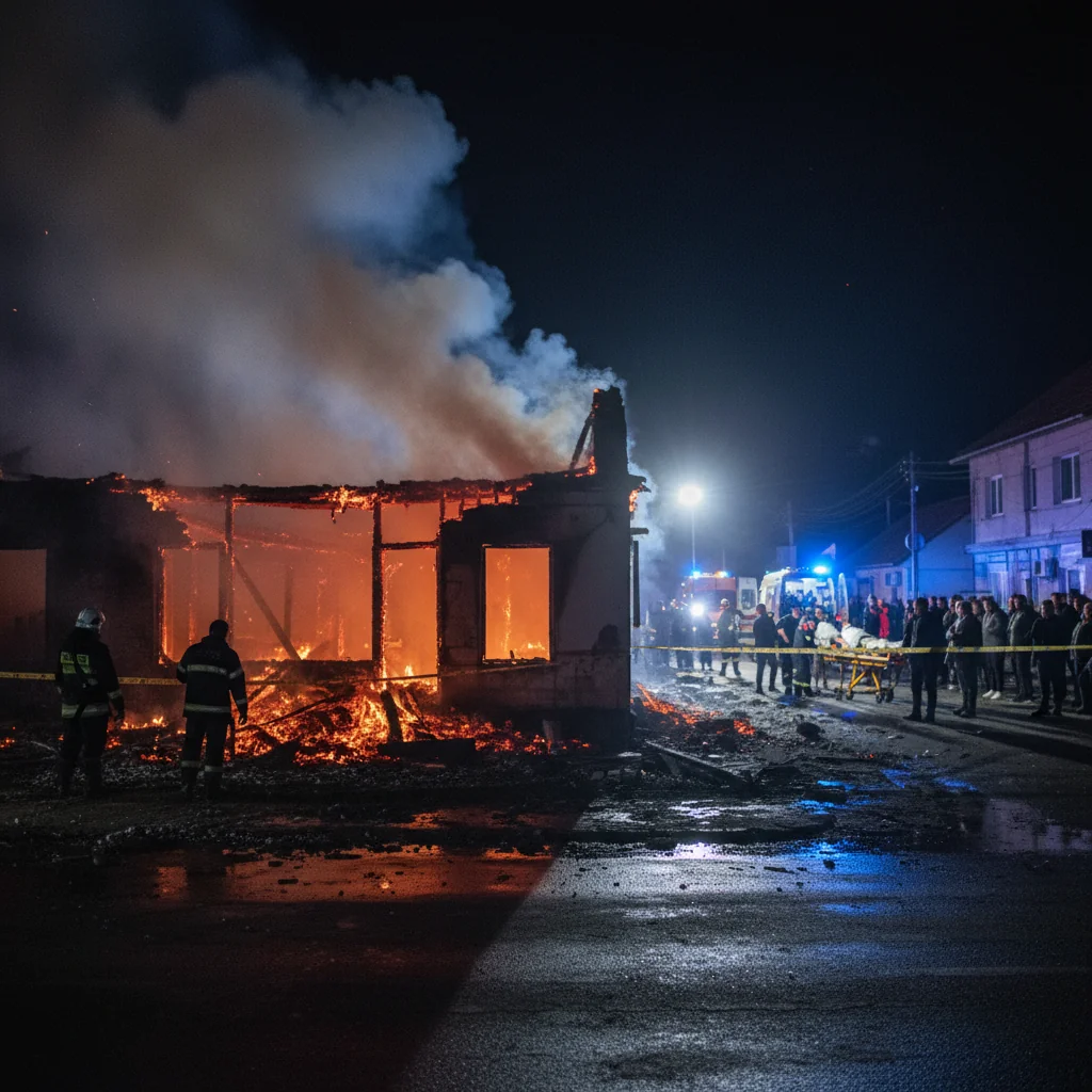 Incendiu la un priveghi în Bicaz, județul Neamț: o persoană găsită carbonizată și patru răniți