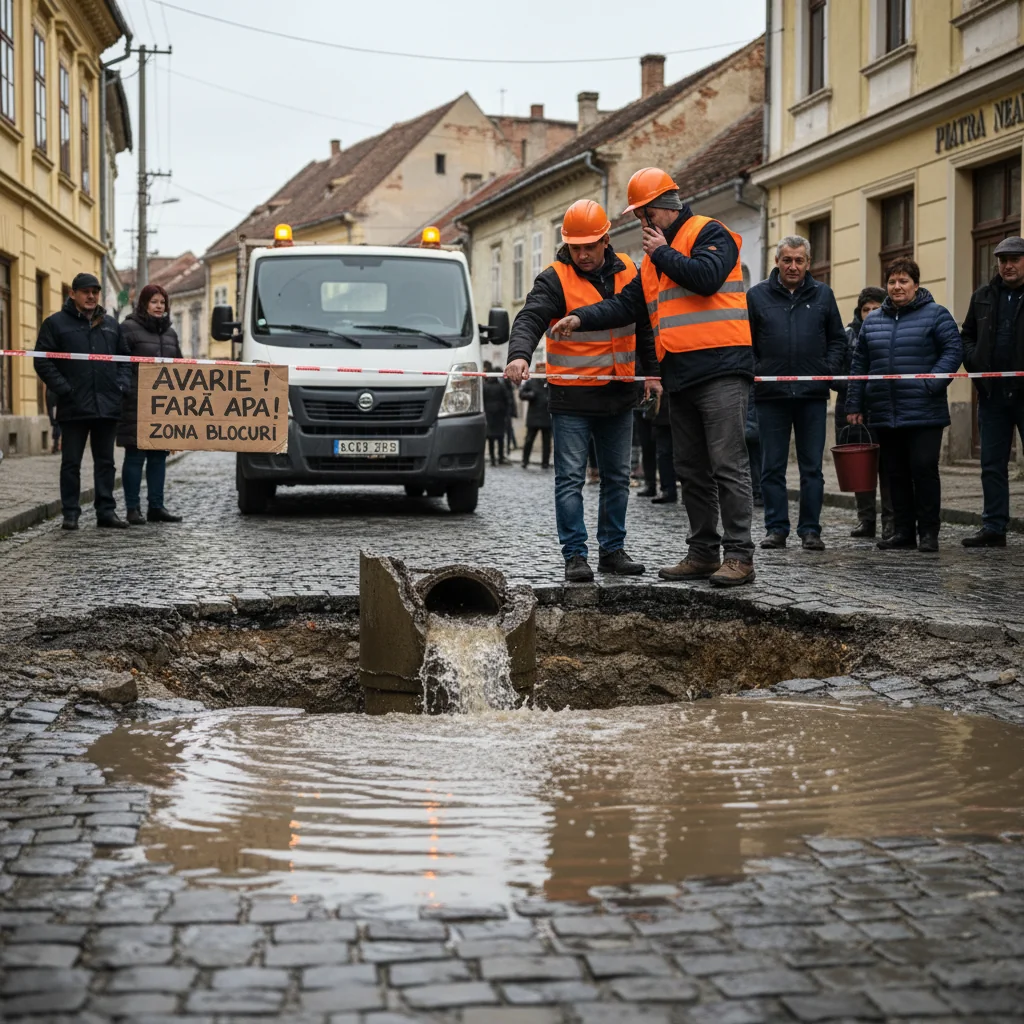 întrerupere temporară a apei potabile