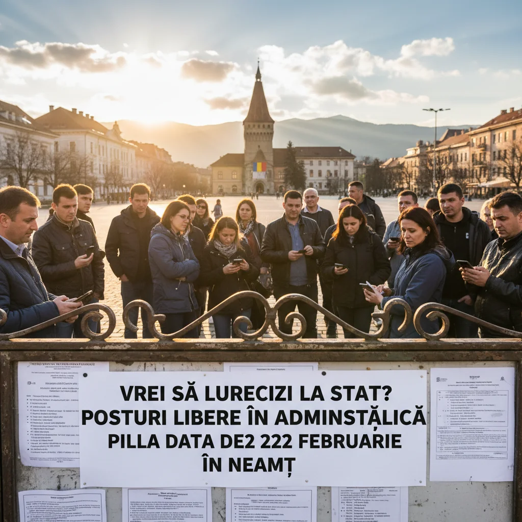 lista posturilor vacante în administrația publică la 22 februarie