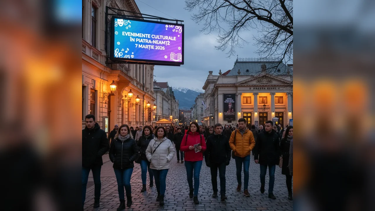 Manifestări culturale diverse în Piatra-Neamț pe 7 martie 2026