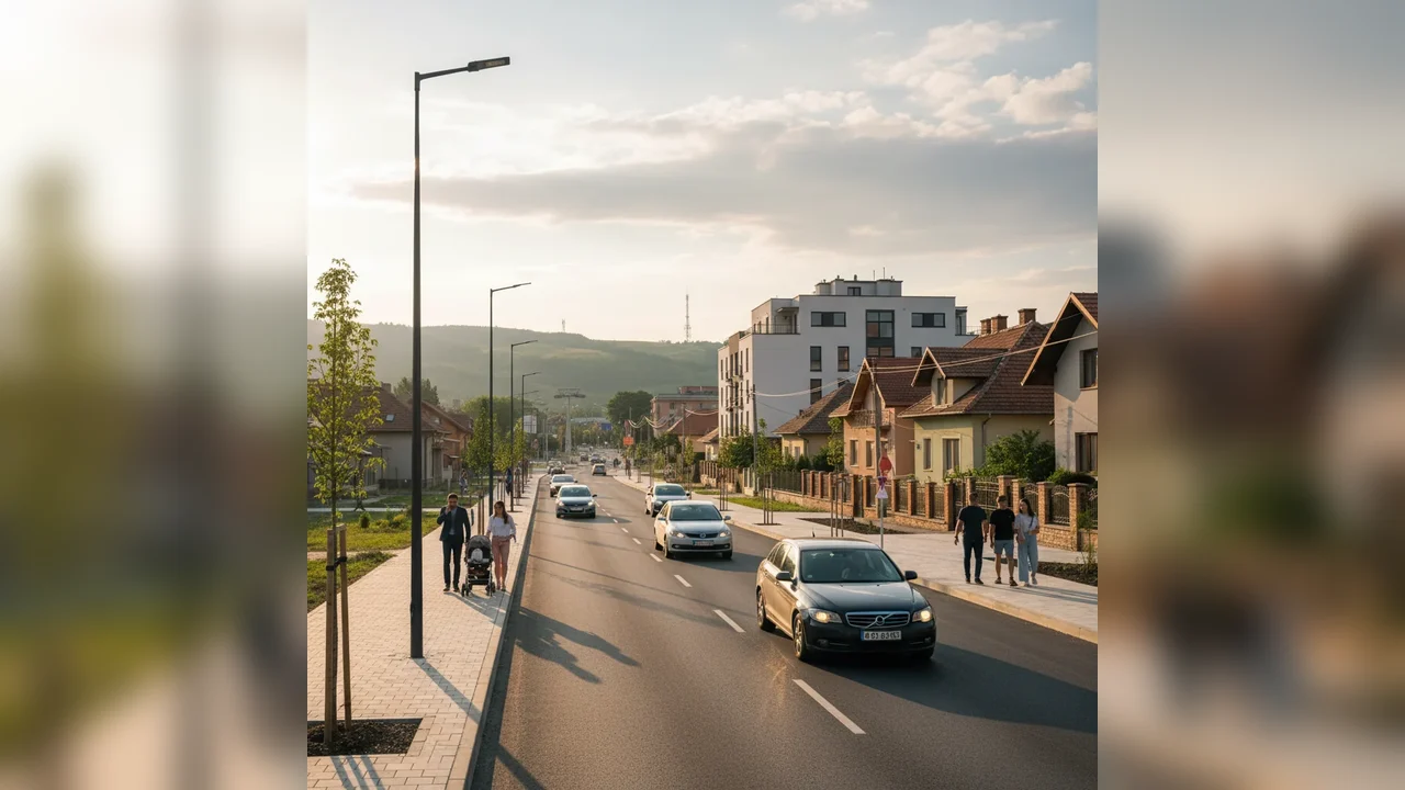 Modernizarea străzii Fermelor din Piatra-Neamț asigură trafic fluid