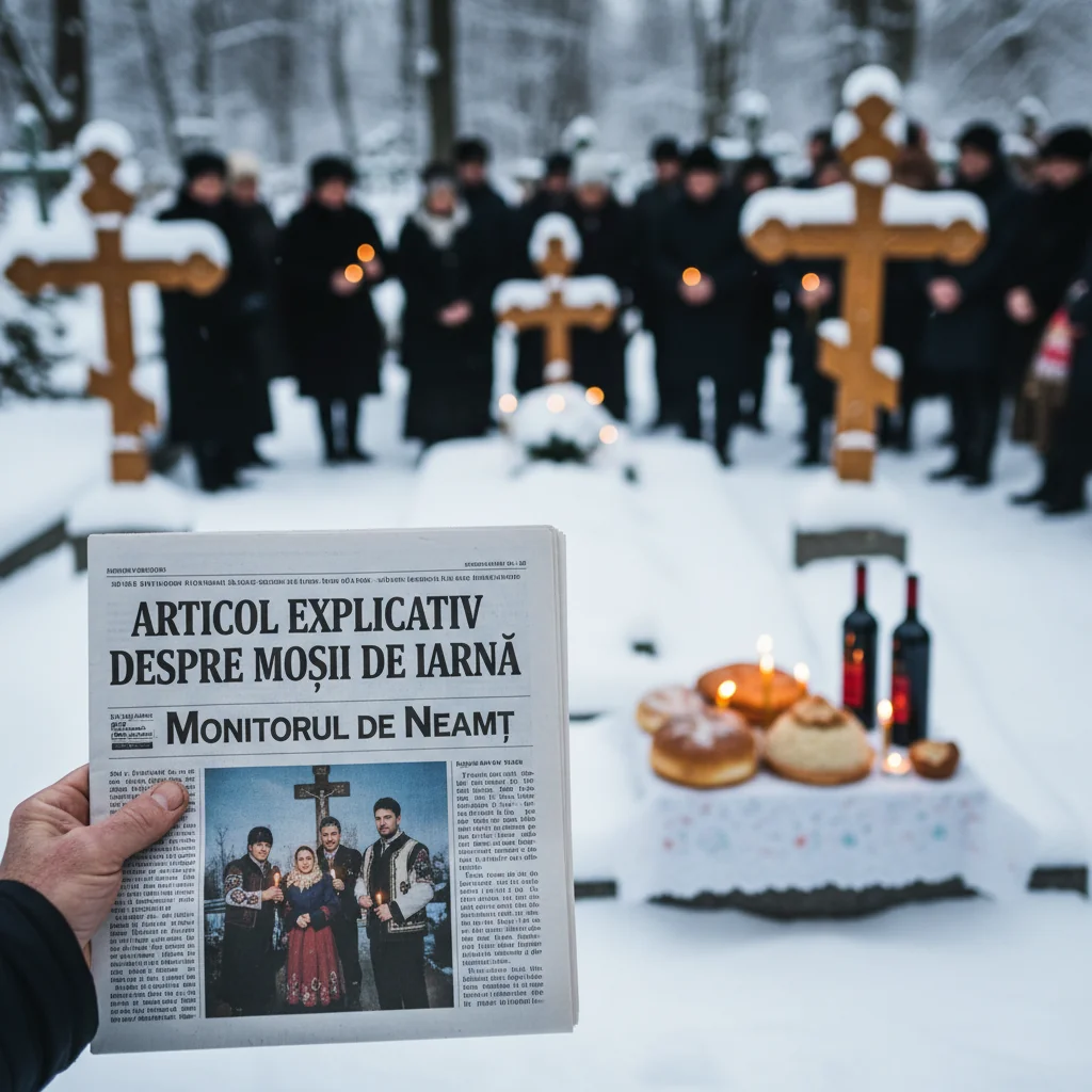 Moșii de iarnă, explicați pentru credincioșii din Piatra Neamț într-un articol publicat de Monitorul de Neamț