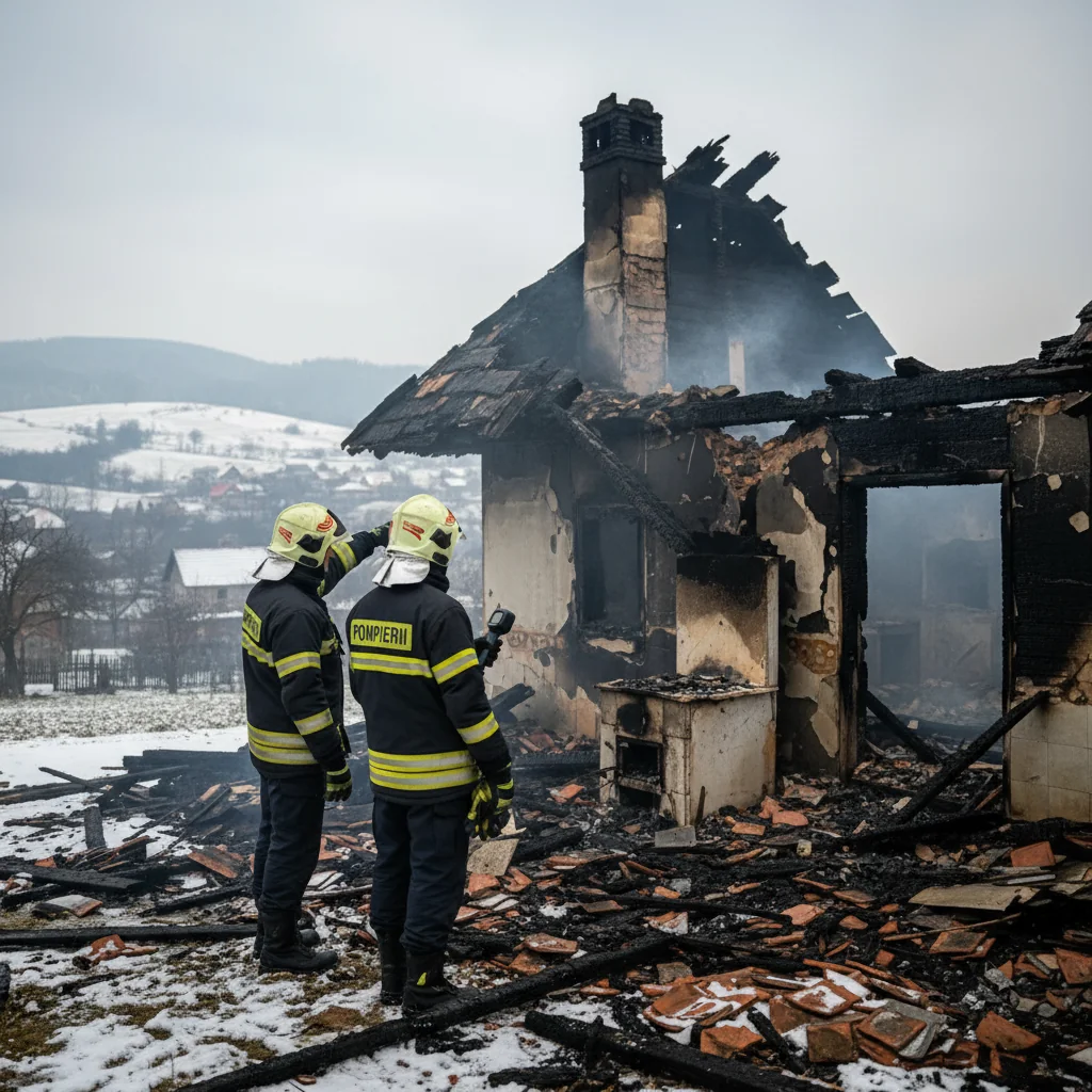 numeroase incendii de locuință cauzate de coșuri de fum defecte și sobe nesigure